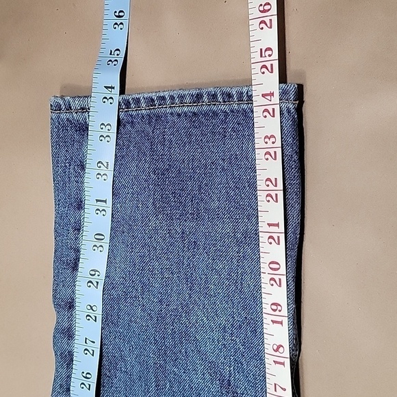 Old Navy, Size 0, High Rise Slouchy Straight Jeans, Button Fly, EUC - Picture 8 of 12